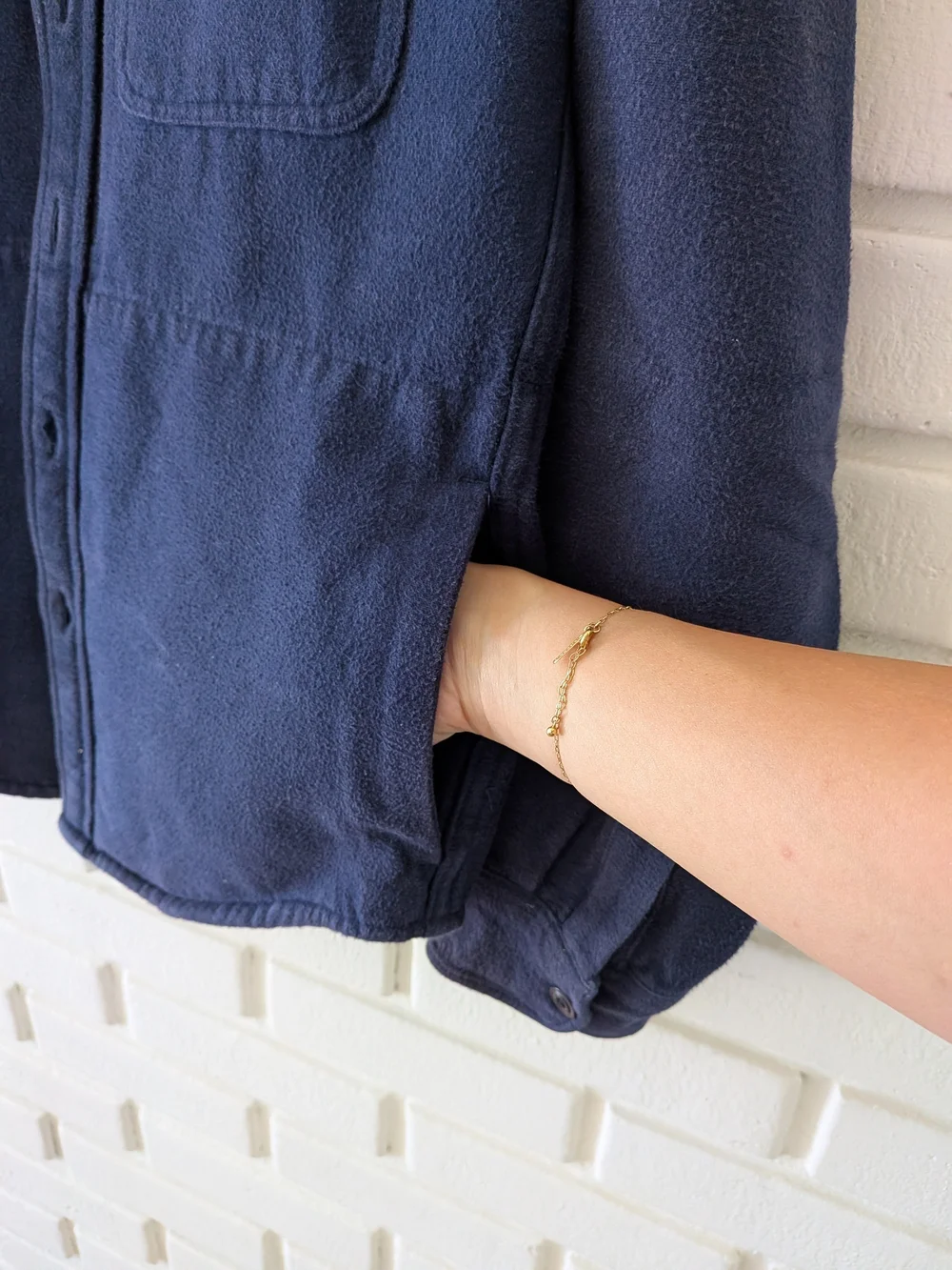 J. Crew Navy Heavyweight Shirt Jacket (Size S)
